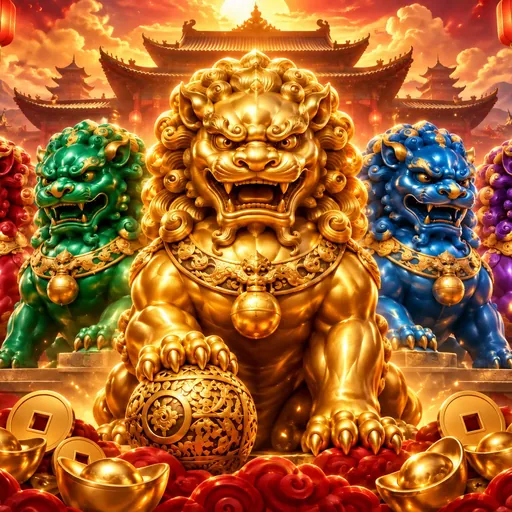 5 Lucky Lions cover art